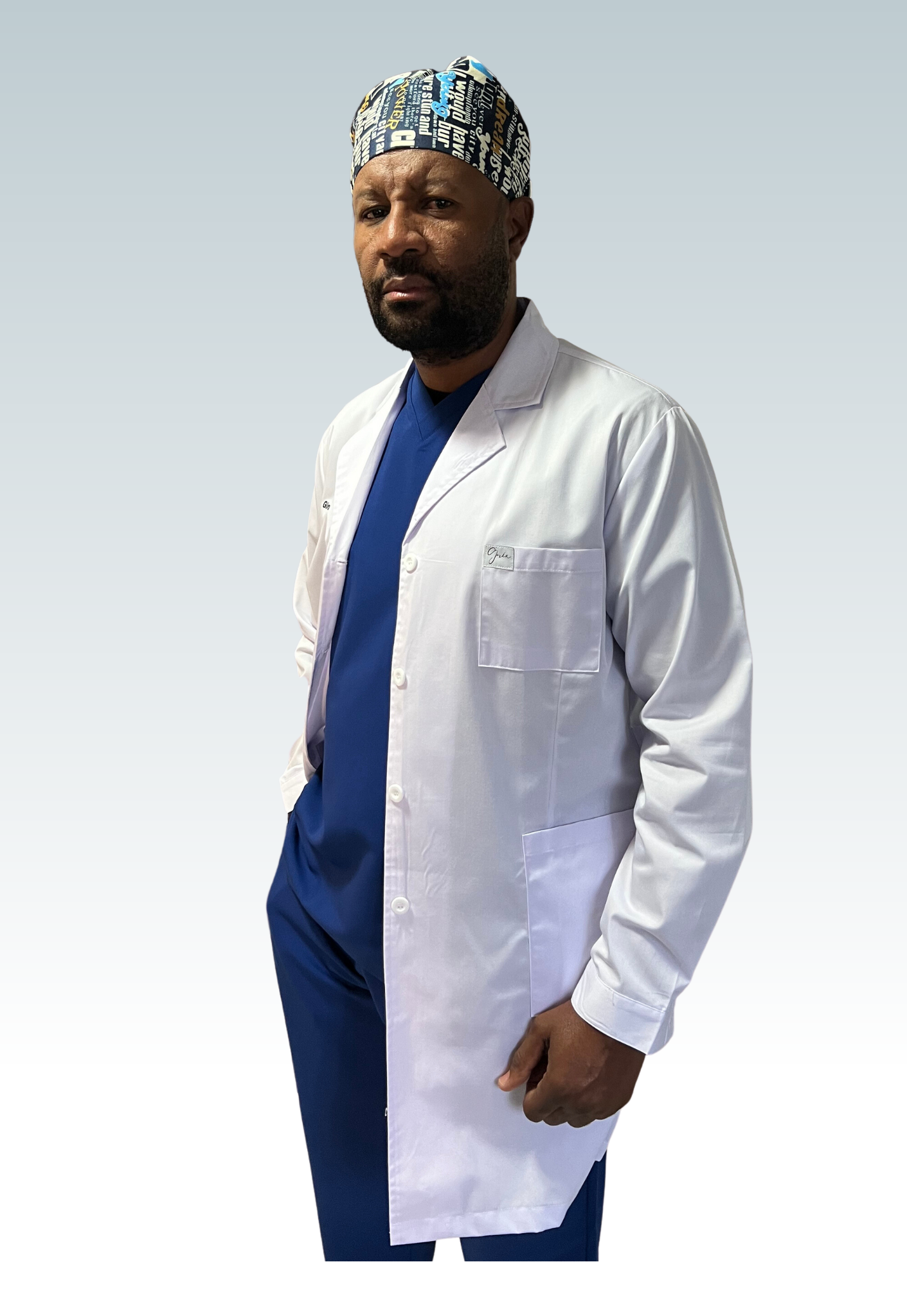 Mili Male Short Lab Coat