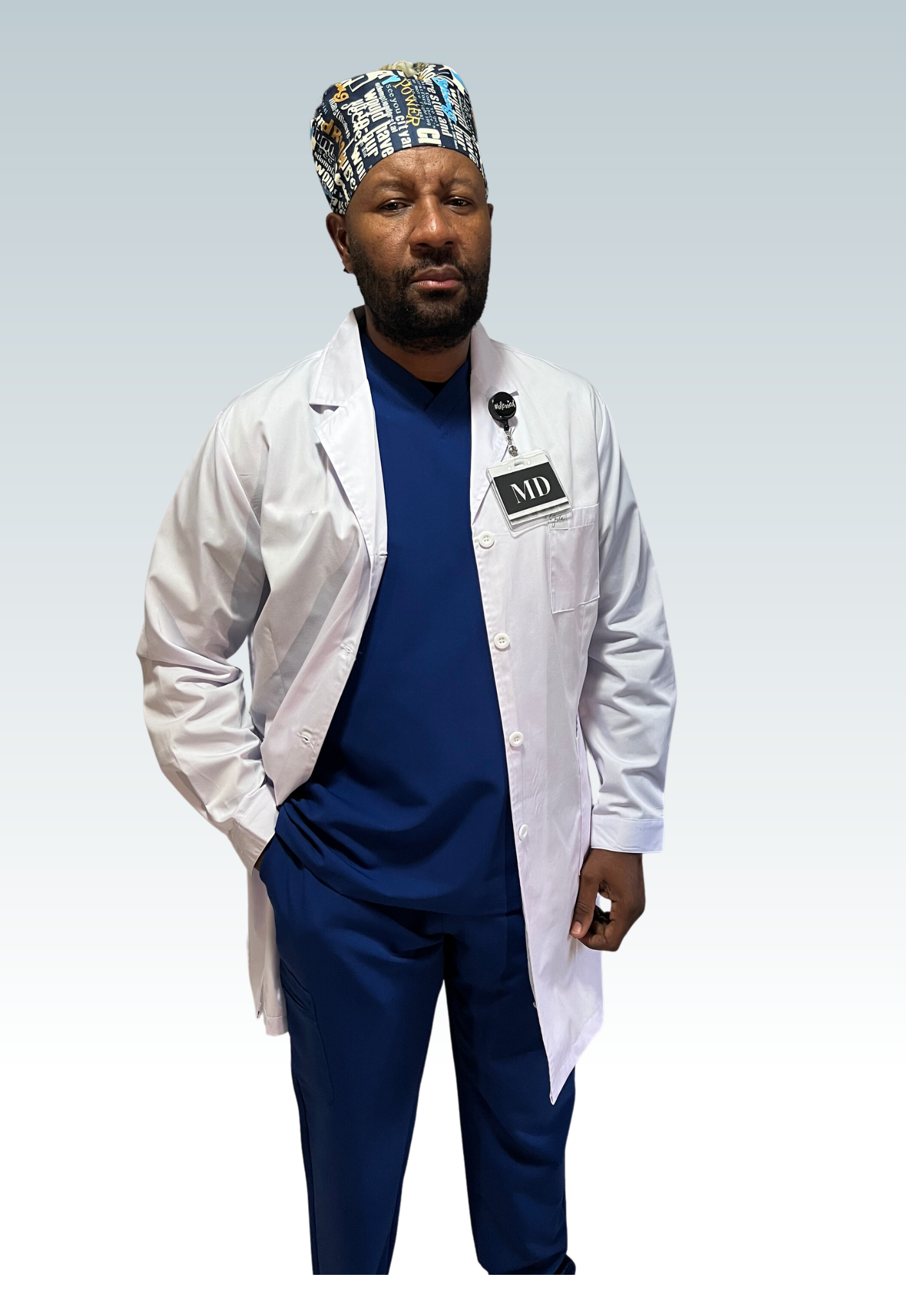 Mili Male Short Lab Coat