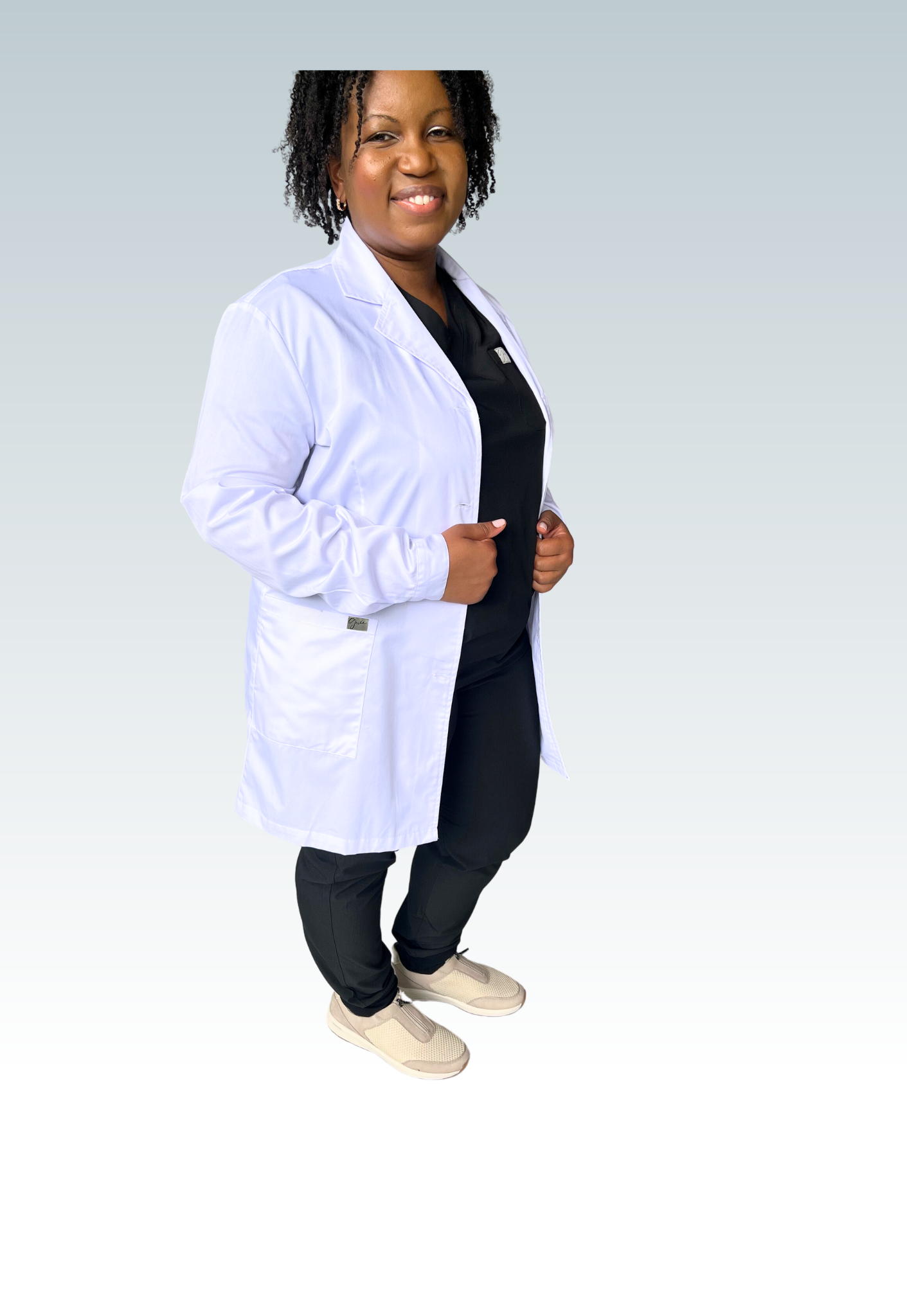 Mili Female Short Lab Coat